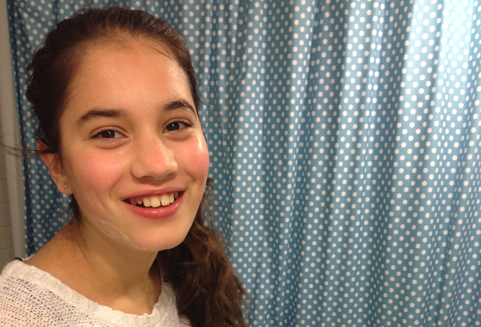 Teen Beauty Reviewer BEATRICE SCHUELLER tries some beauty products.