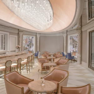 The Camellias lounge at Hotel Bennett