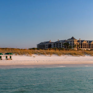 A view of the beach and facilities at Henderson Beach Resort & Spa