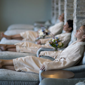 Guests enjoying the relaxation room at Henderson Beach Resort & Spa