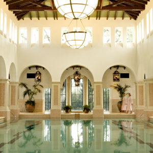 The indoor pool at The Spa at Sea Island