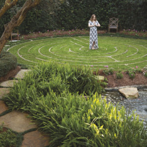 Labyrinth meditation at The Spa at Sea Island