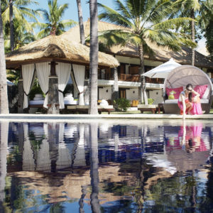 The pool at the Spa Village Resort in Tembok, Bali, Indonesia