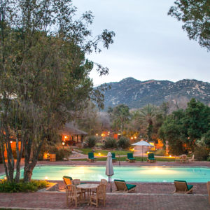 The pool at Rancho La Puerta