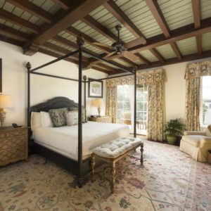 A guest suite at The Spa at Sea Island