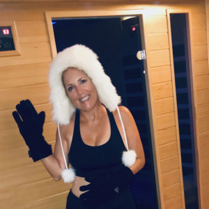 Dana Wood braves cryotherapy at Carillon Miami