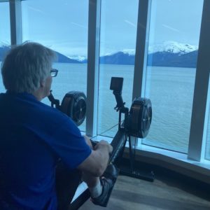 Stephen Kiesling, rowing, Princess Cruise, Alaska,