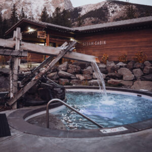 cold plunge, Kananaskis Nordic Spa, Canada