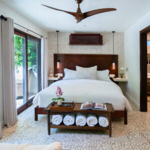 A Club Suite guest room at We Care Spa, Desert Hot Springs